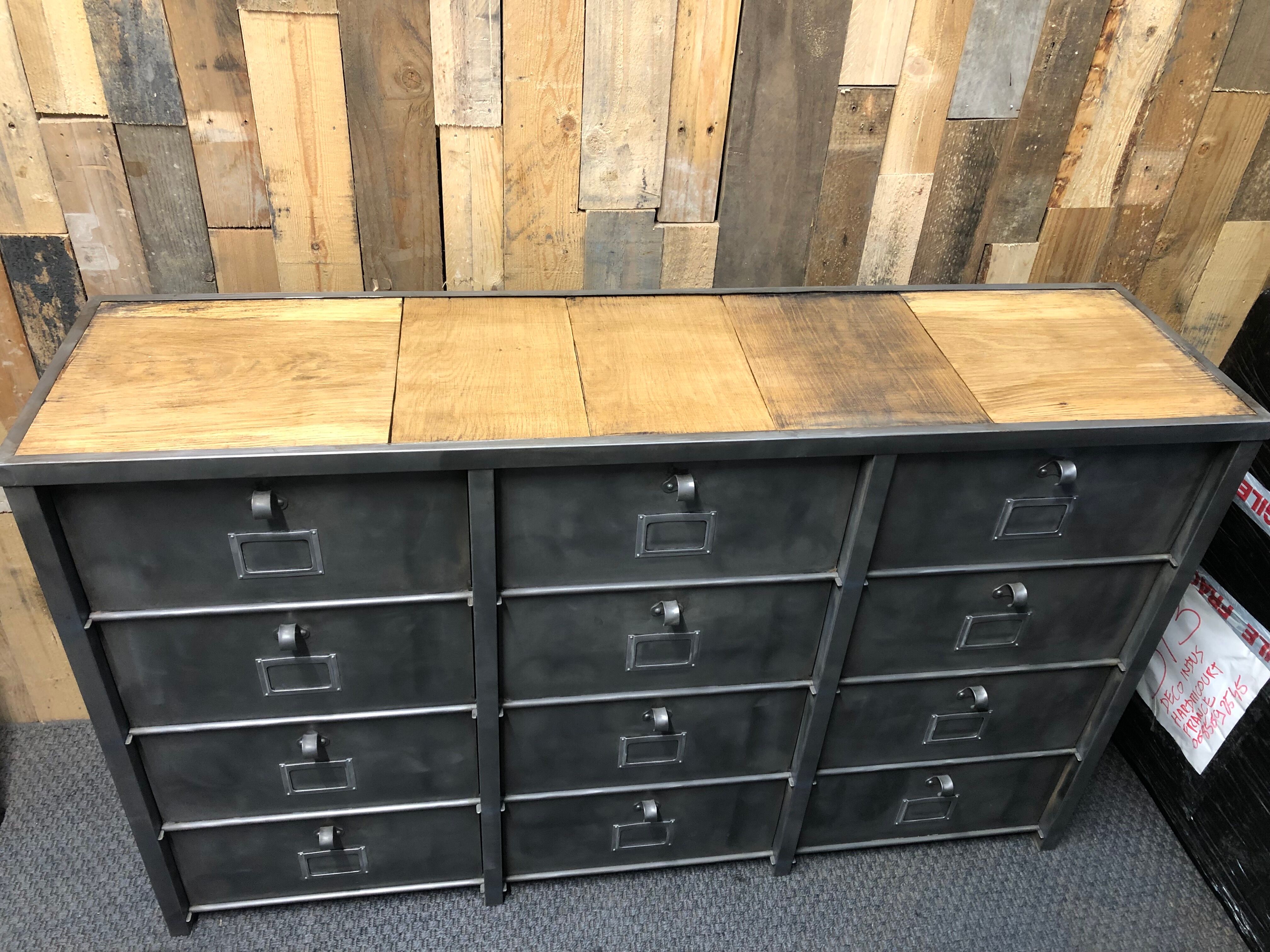 Valve cabinet industrial shoes 12 valves STRAFOR metal wood