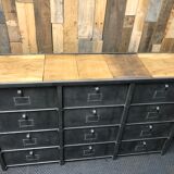 Valve cabinet industrial shoes 12 valves STRAFOR metal wood