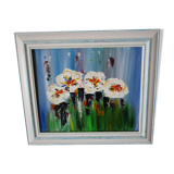 Oil on canvas The 4 Wild Primroses
