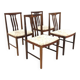 Set of 4 rosewood chairs, Nils Jönsson, Troeds, Sweden, 1960