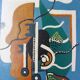 Peinture à l'huile abstraite VINTAGE 1959 | Cubisme moderne du milieu du siècle | Original S