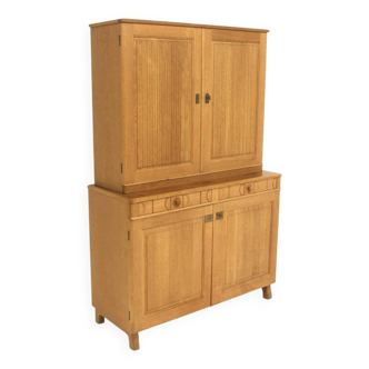 Scandinavian oak cabinet "calmare nyckel", carl malmsten, Sweden, 1970