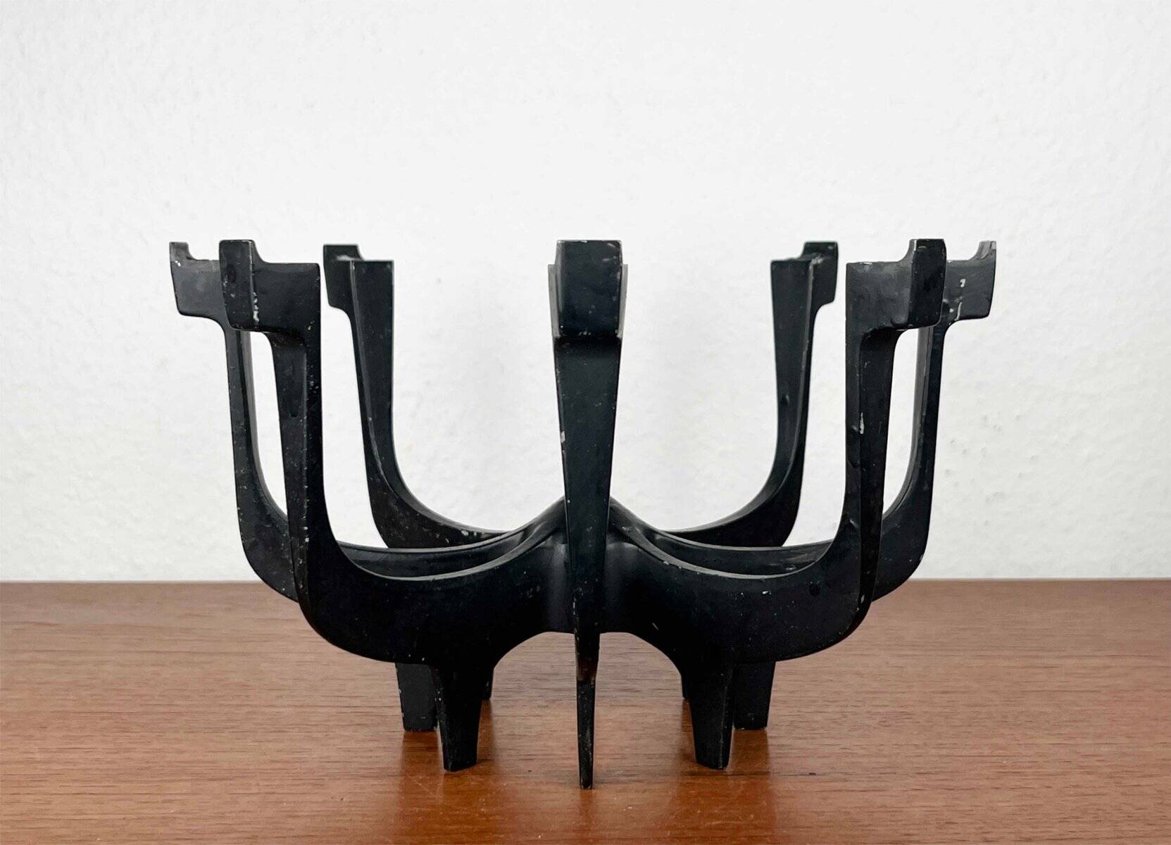 Danish metal candlestick in mid-century style by Gunnar Cyren for Dansk Designs Denmark, 1960s.