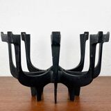 Danish metal candlestick in mid-century style by Gunnar Cyren for Dansk Designs Denmark, 1960s.