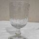 Verre bullé à pied