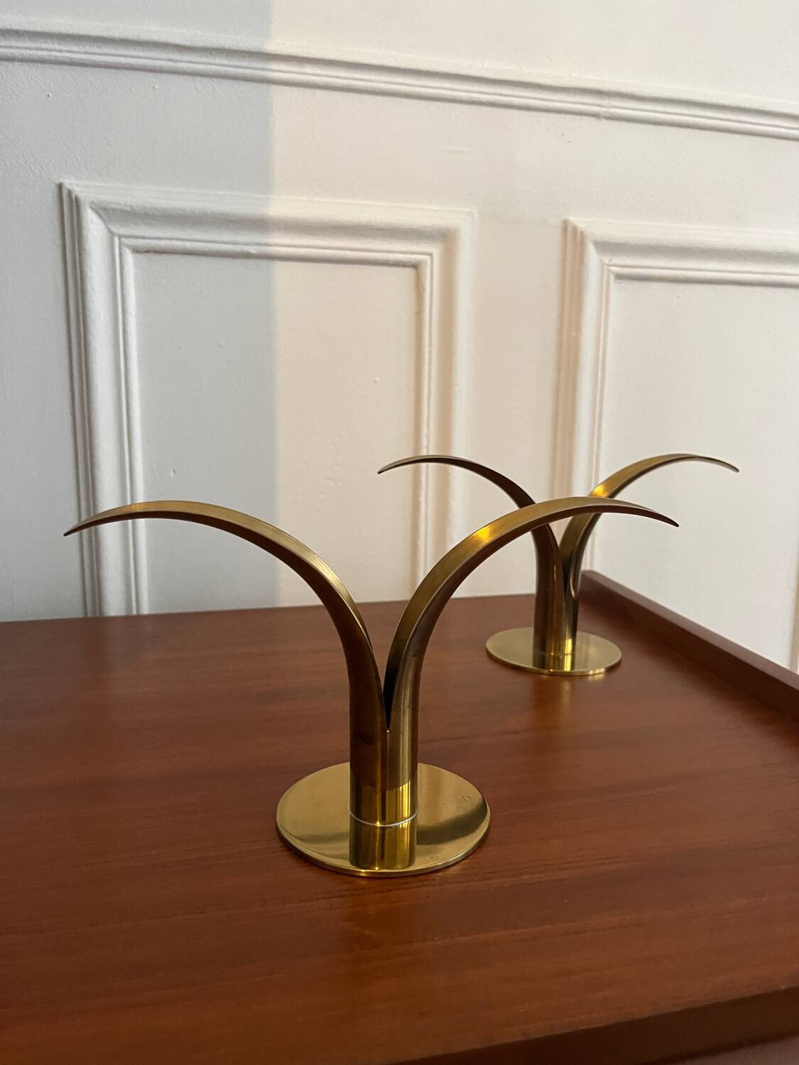 Pair of Ivar Ålenius-Björk candlesticks for Ystad-Metall
