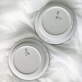 Set of 2 Royal Copenhagen handmade deep plates 'Domino', no. 14925