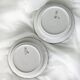 Set of 2 Royal Copenhagen handmade deep plates 'Domino', no. 14925
