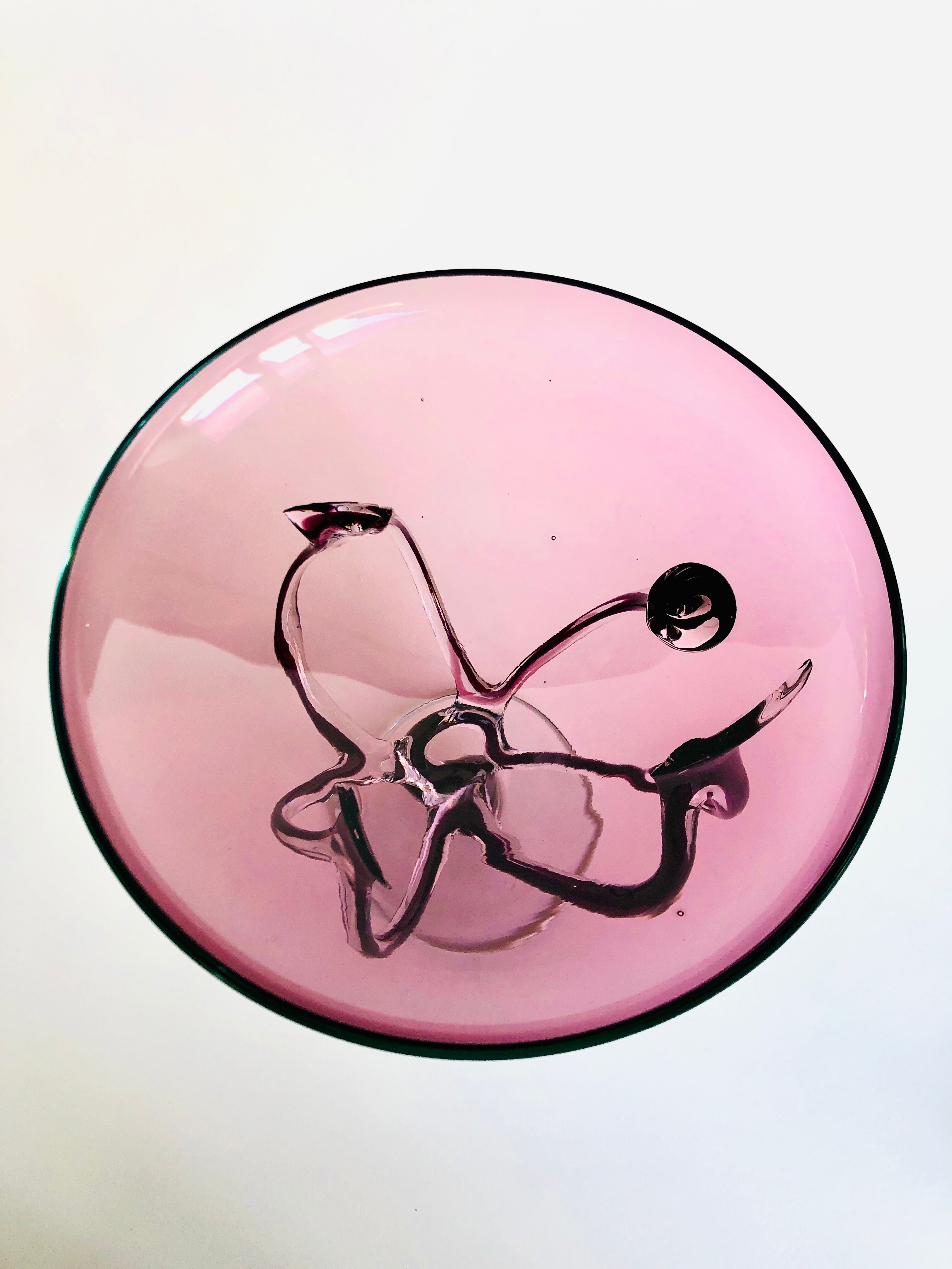 Octopus vase josefina krosno blown glass 1960-1970