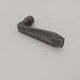 Antique Art Deco door handle in solid aluminium