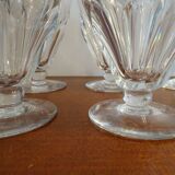 8 Baccarat Talleyrand crystal water glasses signed