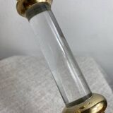 Bougeoir en laiton et lucite