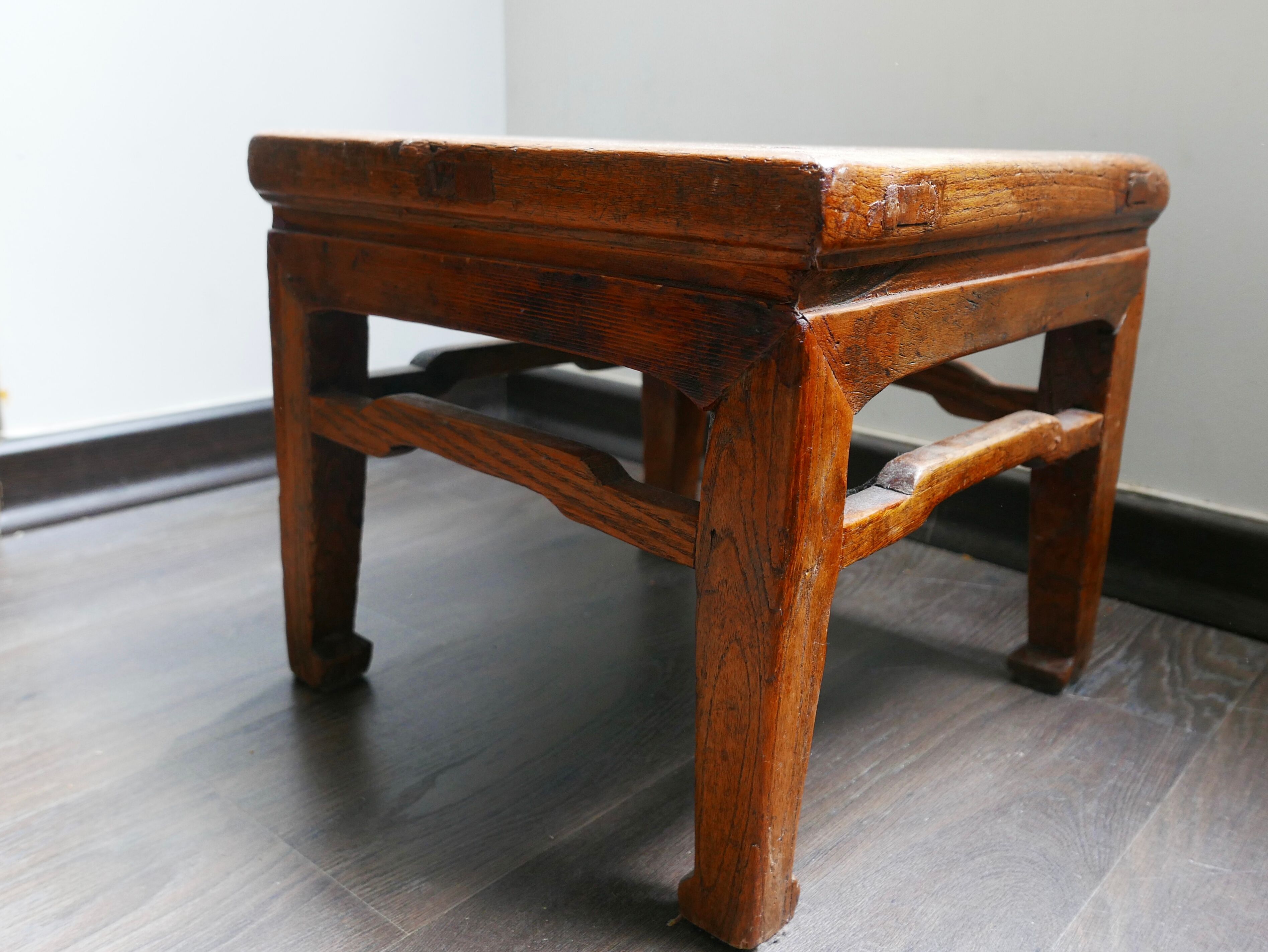 Former Chinese low stool teak