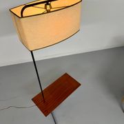 Vintage French design metal and brass floor lamp from the 1950s, Arlus