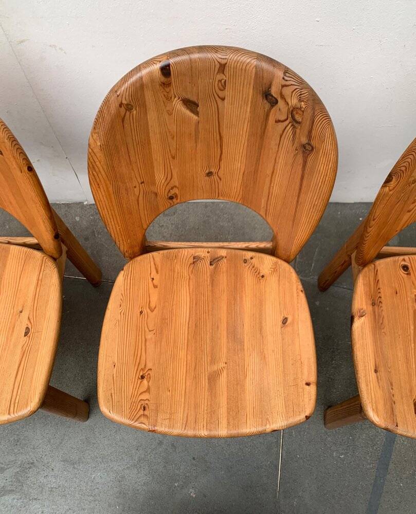 Danish pine chairs from the mid-century by Niels Koefoed for Glostrup, 1960s, set of 4.