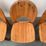 Danish pine chairs from the mid-century by Niels Koefoed for Glostrup, 1960s, set of 4.