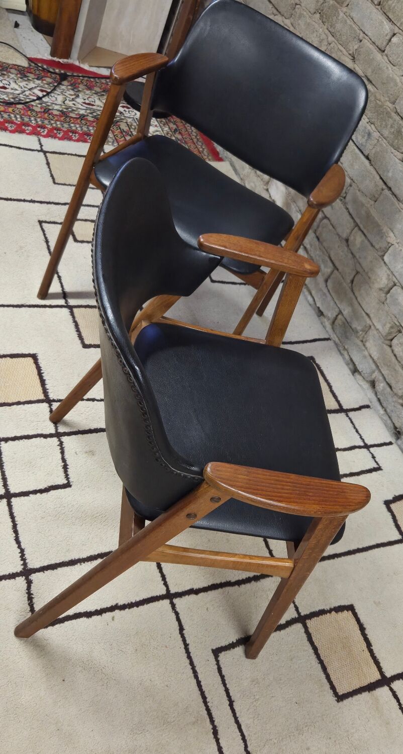 Pair of armchairs by Cees Braakman for Pastoe 1960