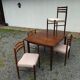 Rosewood table and chairs