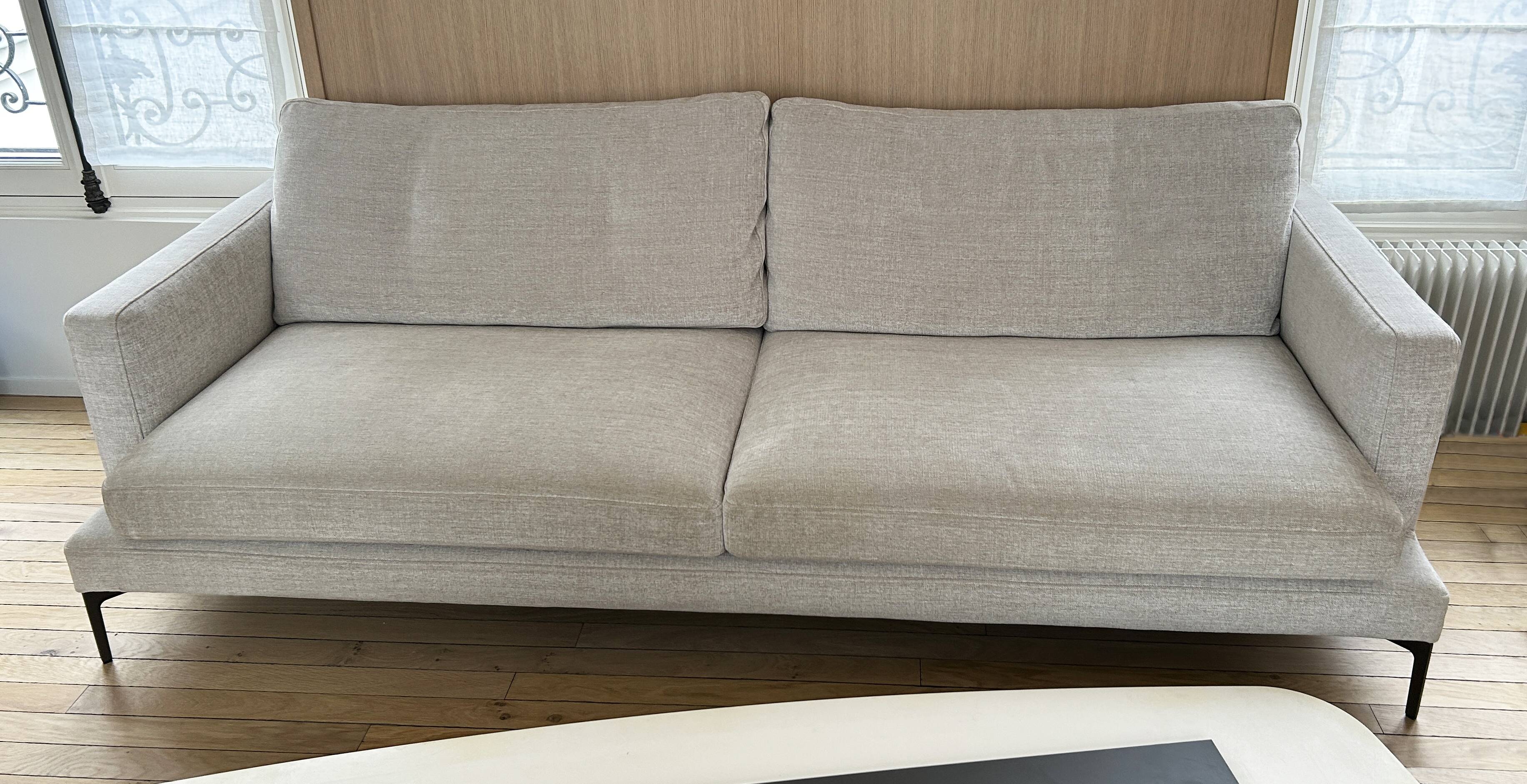Sofa, sofa, "essentiel 154", 2 seater, VIP beige by Sergio Bicego, SABA,
