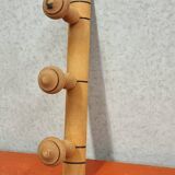 Vintage wall-mounted coat rack in imitation bamboo