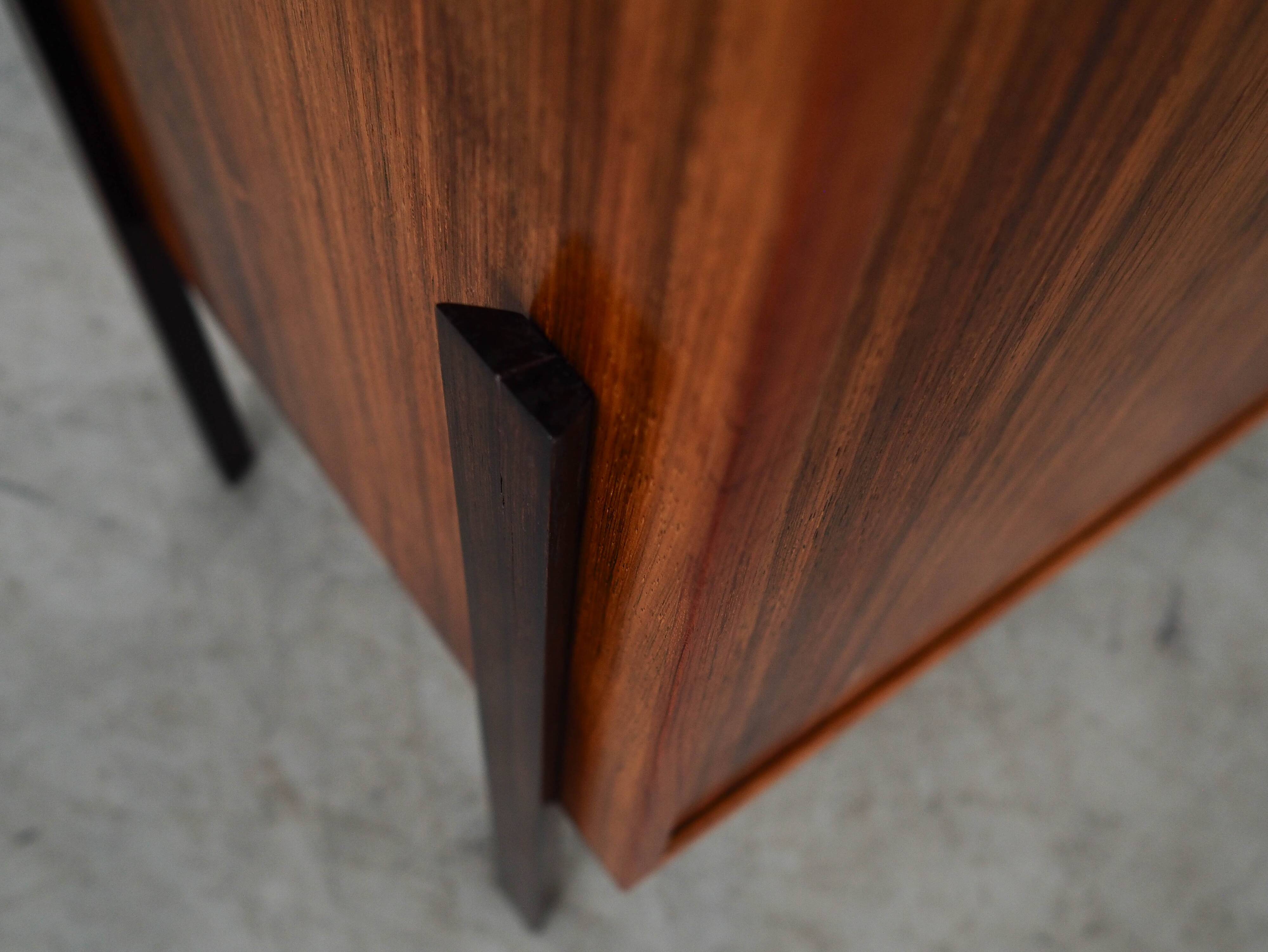 Cabinet de bar danois en bois de rose, années 1970