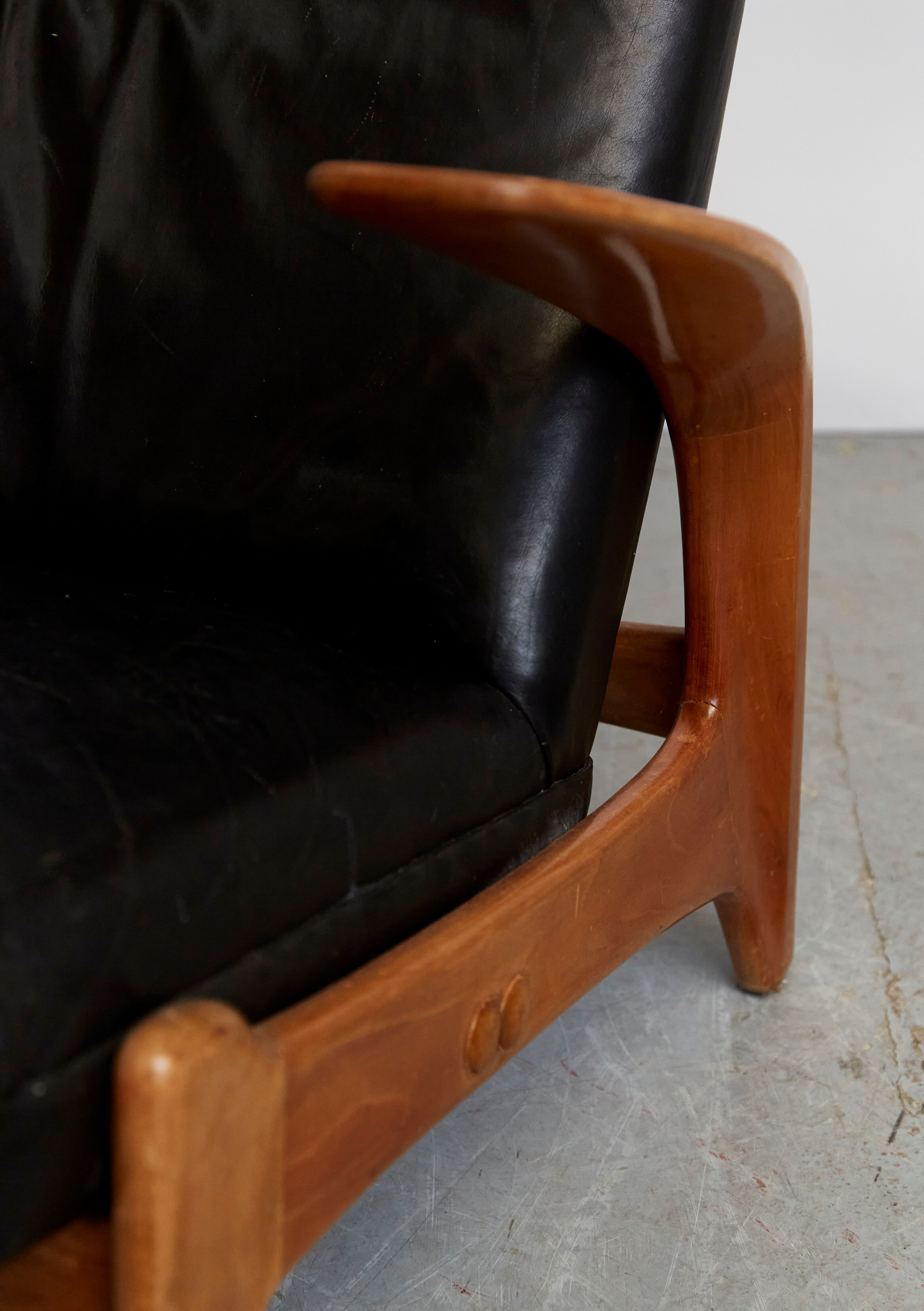Rolf Rastad & Adolf Relling "Rock'n Rest" Chair and Ottomane for Arnestad Bruk