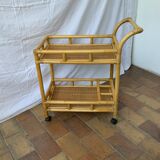 Rattan dessert or rolling table