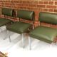 Set de 3 chaises vintage en skaï