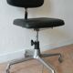 Fauteuil de bureau industriel vintage en skai