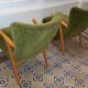 Paire de fauteuils WING Zig Zag cocktail vintage année 50 60