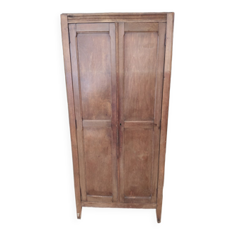 Armoire parisienne en bois vintage