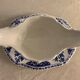 Saucière en faïence bleue et blanche Gien 1960