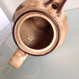 Beige pitcher in glazed ceramic from Salins vintage 60s-70s