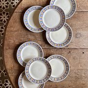 Set of 8 antique flat plates - Robinson de Badonvillier