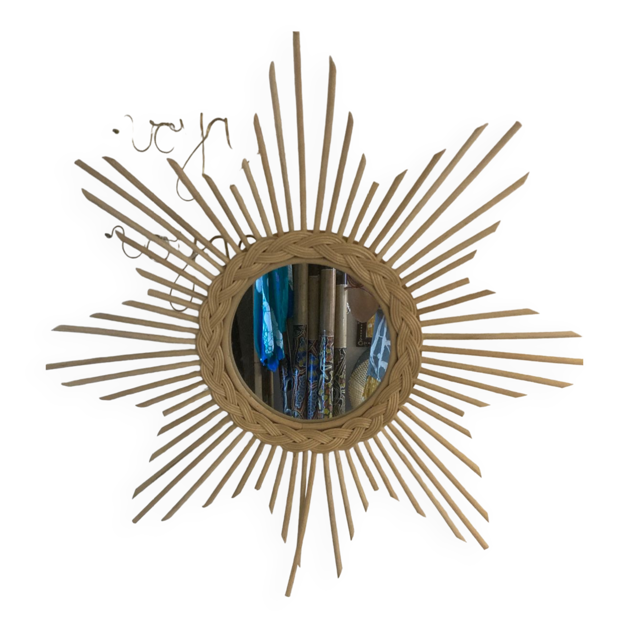 Rattan mirror