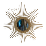 Miroir en rotin
