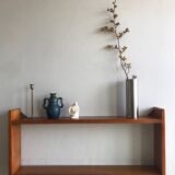 Wall shelf in elm, 1980s