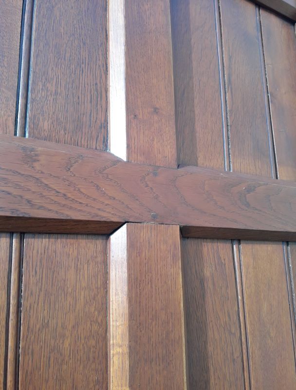 Entrance door 208,7x94 oak multipoint lock