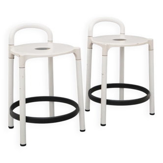 Set of stools by Anna Castelli Ferrieri for Kartell, 1980s.