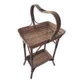 Bamboo and rattan dessert table in 1900 Napoleon III style.