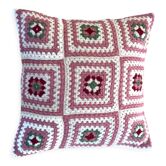 Coussin crochet vintage