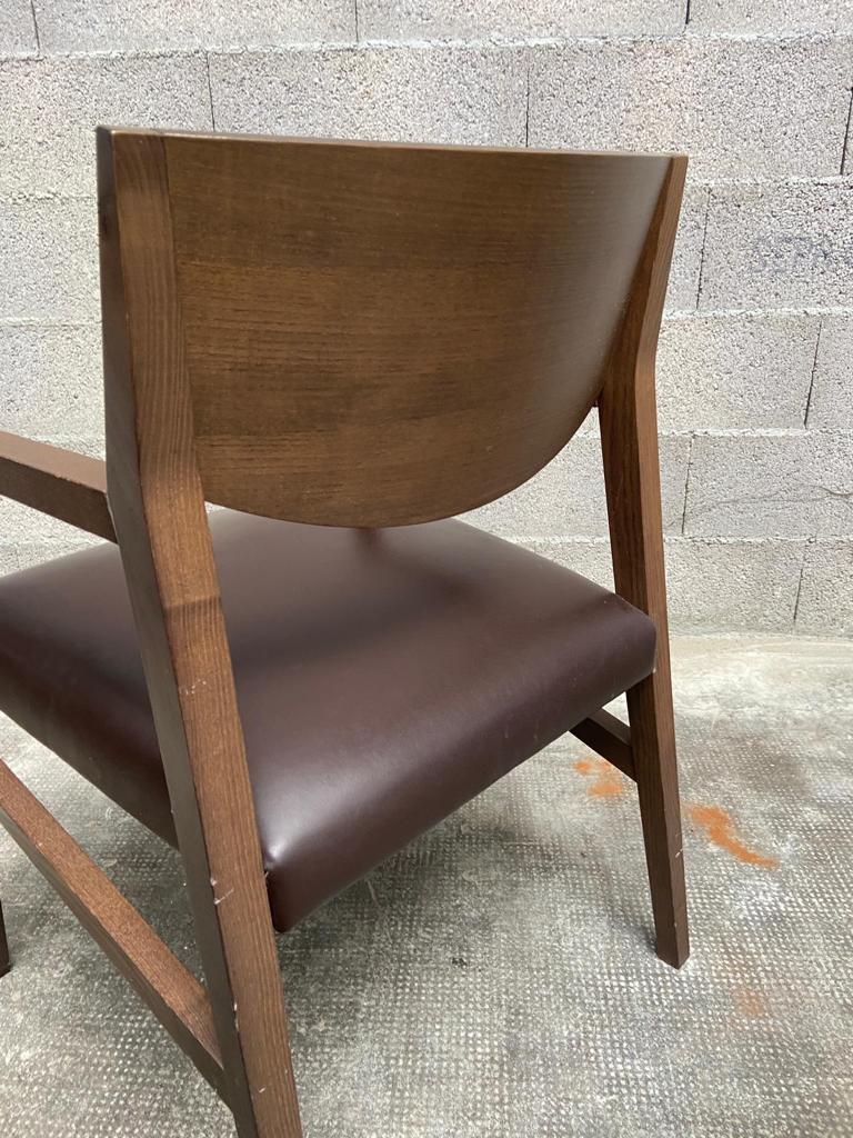 Pair of vintage Scandinavian style armchairs Natuzzi, Italy 1990s