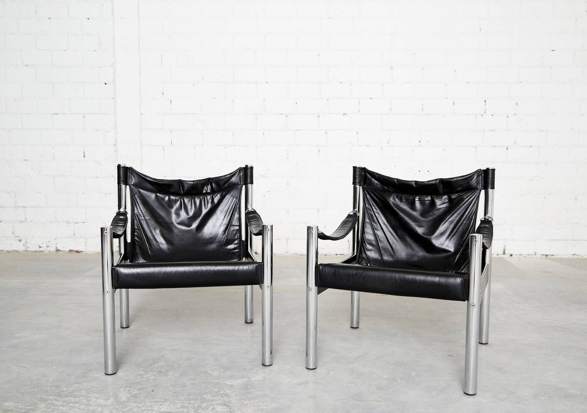 Pair of Börje Johanson Safari Chairs for Johanson Design
