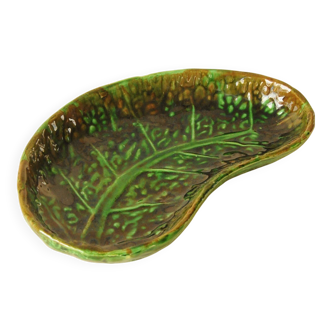 Ravier in Barbotine – Cabbage Leaf Ceramic Dish – Serving Plate