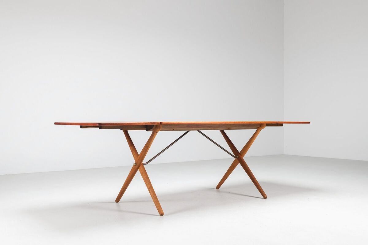 Hans Wegner model AT-309 dining table in teak Andreas Tuck Denmark 1952