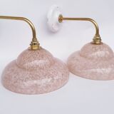 Swan neck and Clichy glass wall lights