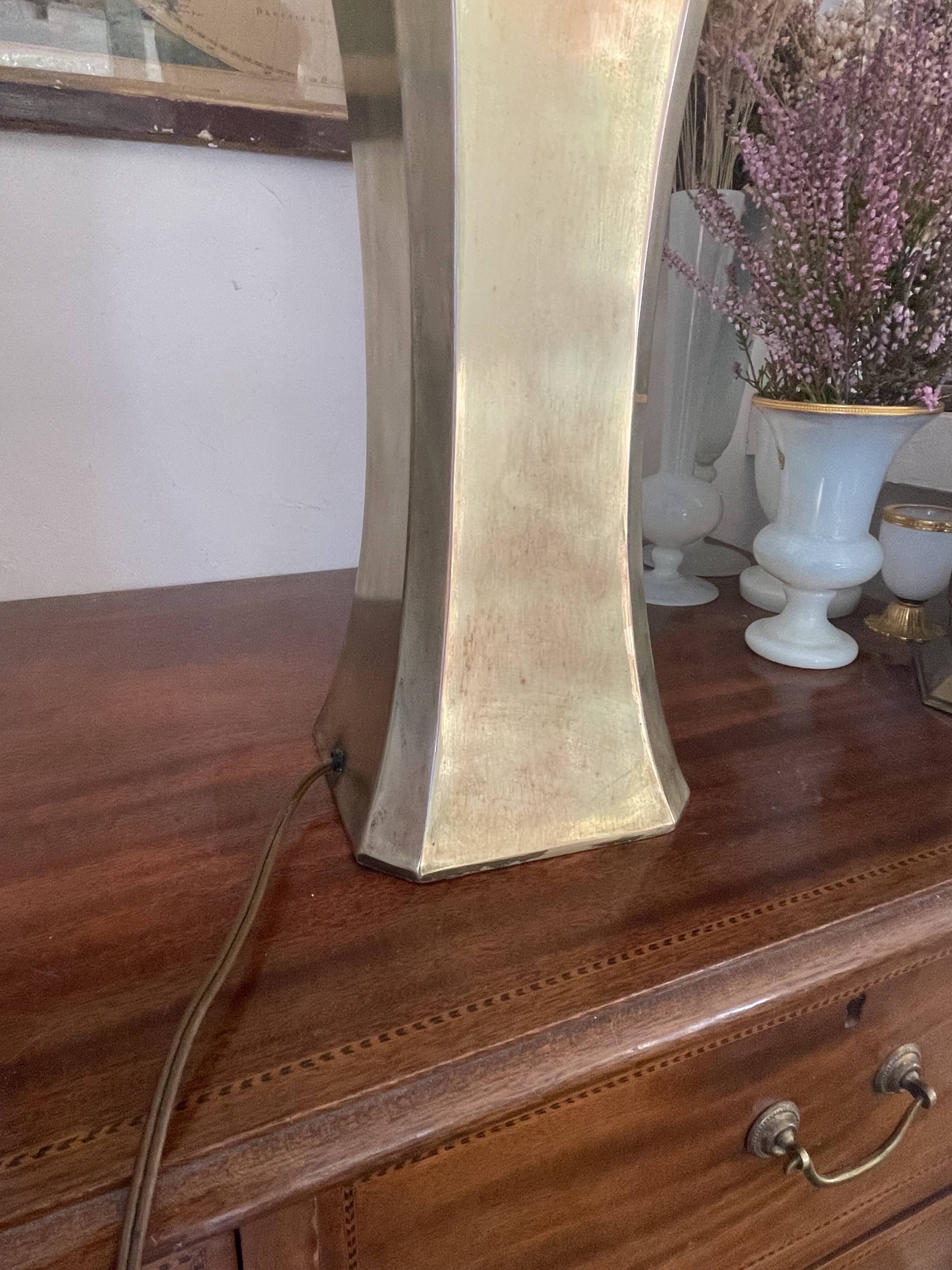 Pied de lampe en laiton vintage 50cm