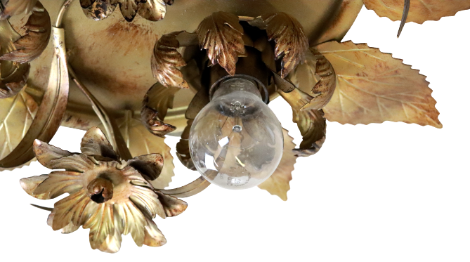 Vintage ceiling lamp ceiling lamp willy daro flower flower lamp