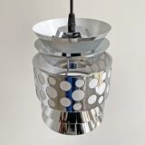 Lampe suspendue chrome space age des années 1970 par massive suspension
