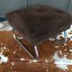 Velvet pouf adjustable footrest